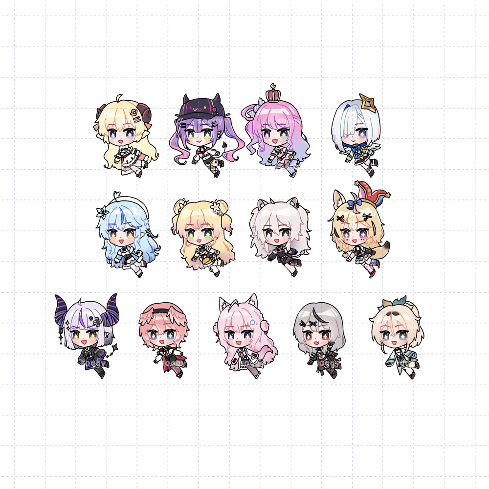 Hololive JP 4, 5, X Charms
