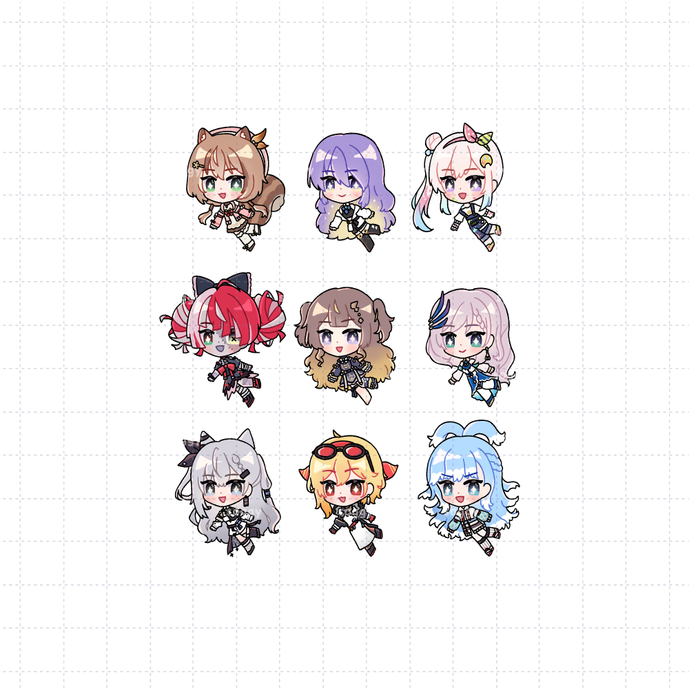 Hololive ID Charms
