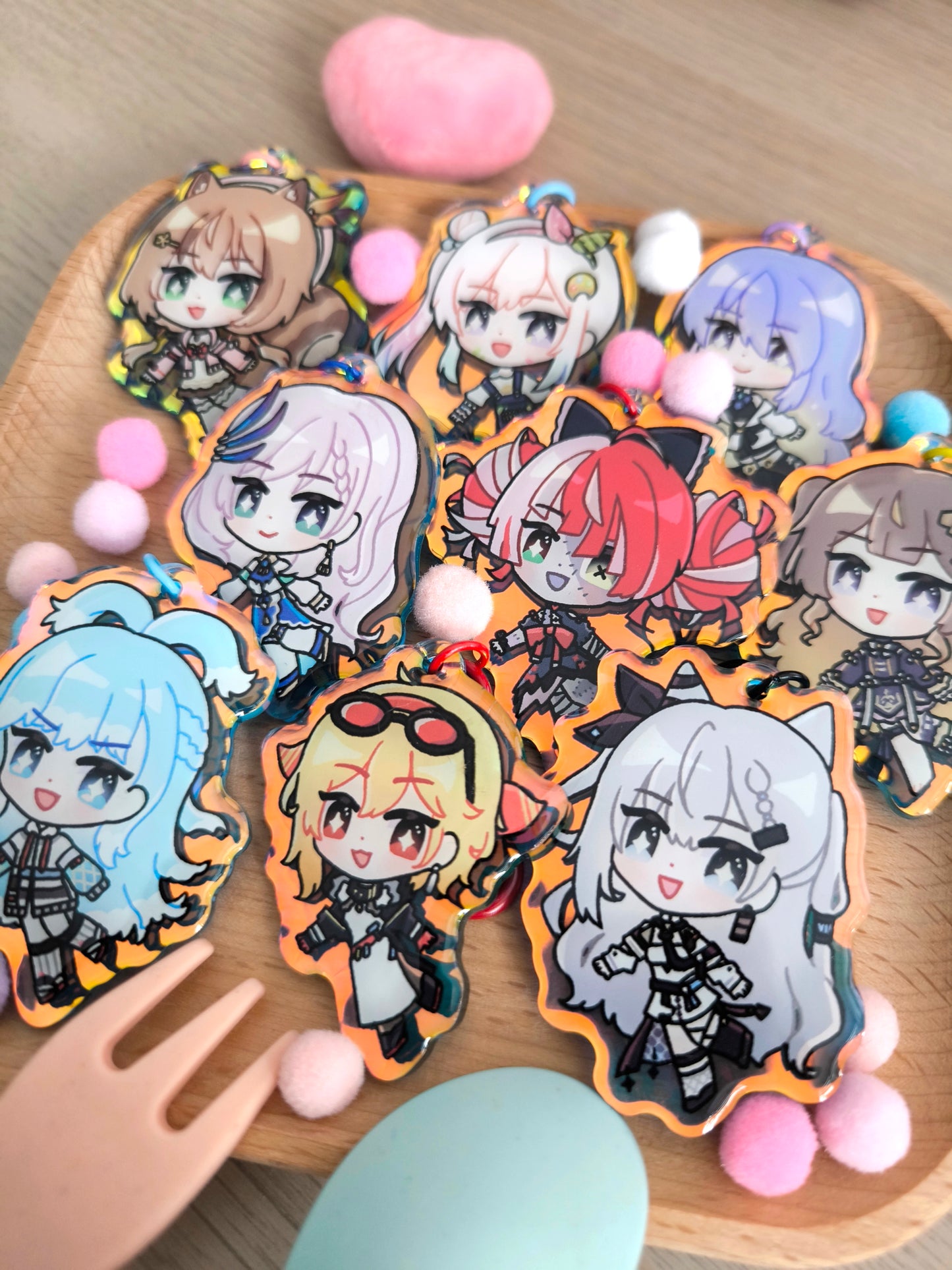 Hololive ID Charms