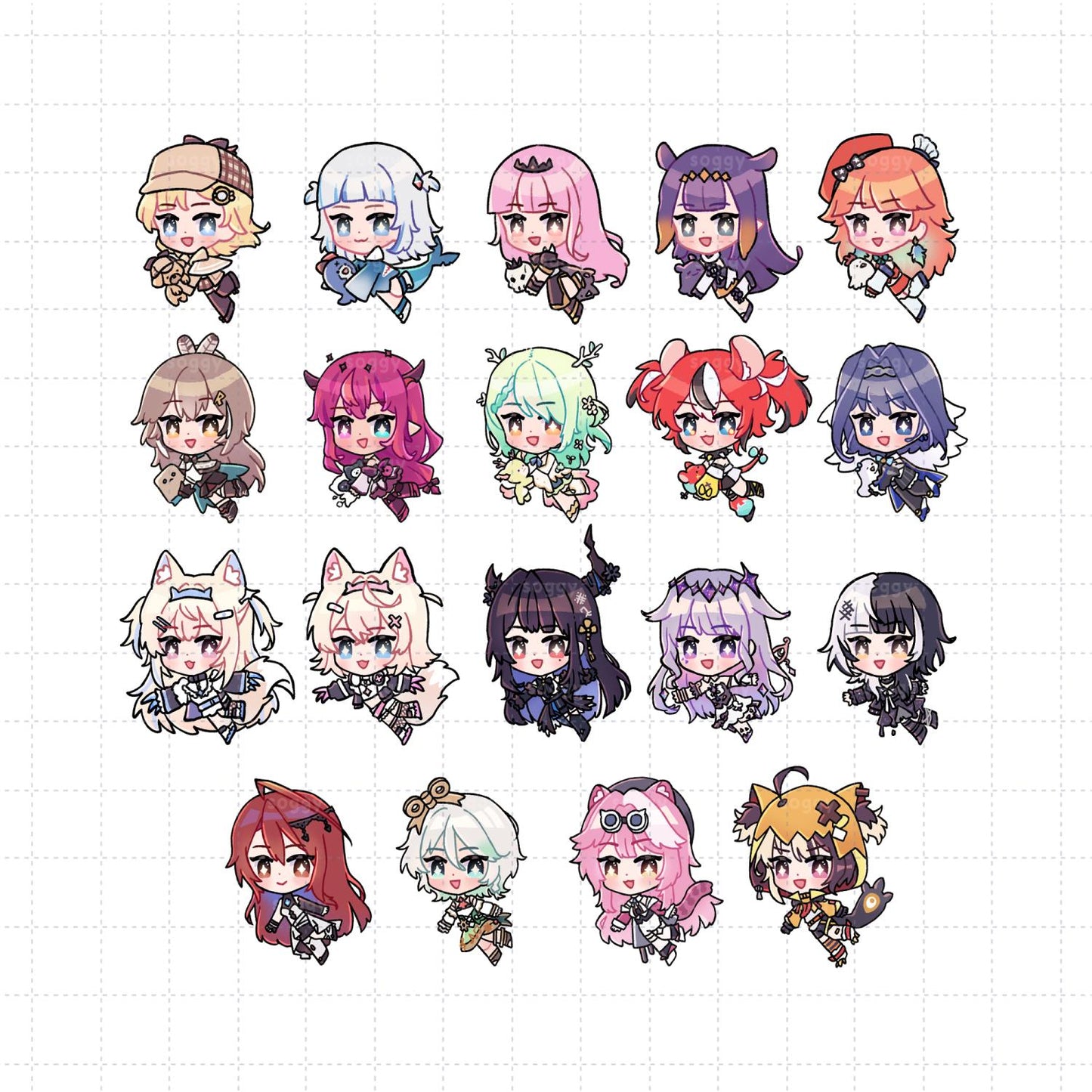 Hololive EN Charms