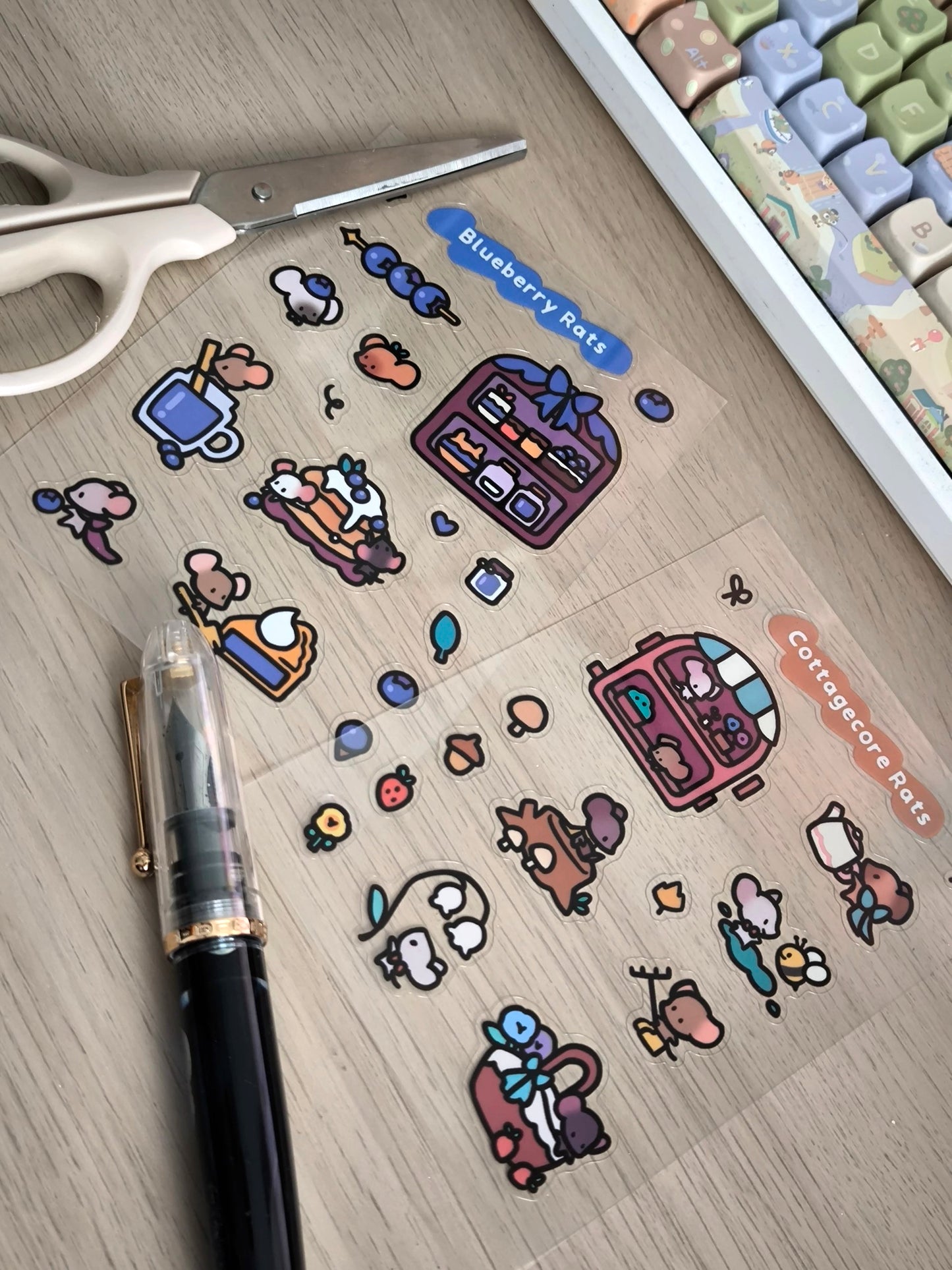 Cosy Rats Sticker Sheet