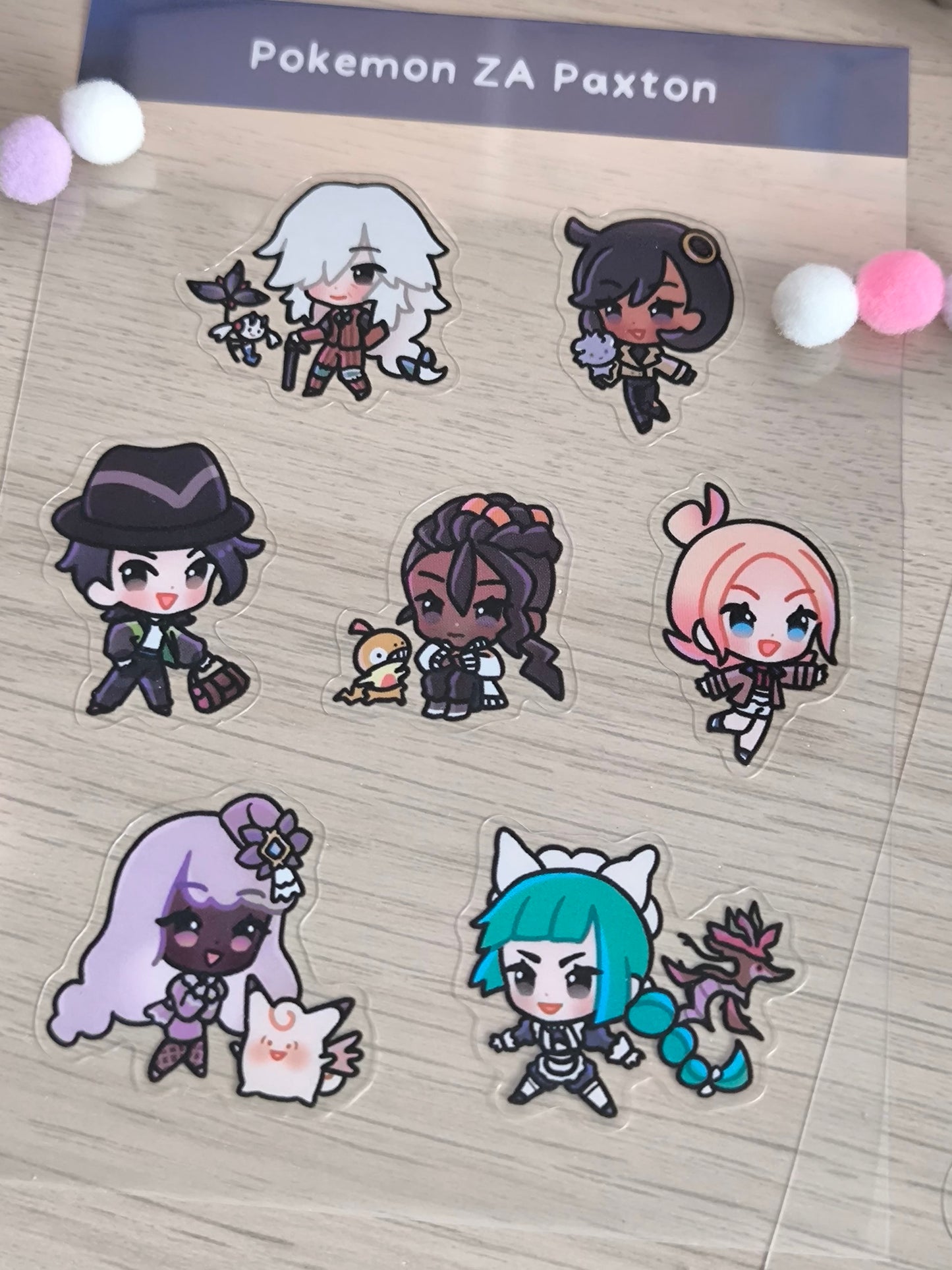 Pokemon ZA Sticker Sheet - Unofficial Fanmerch