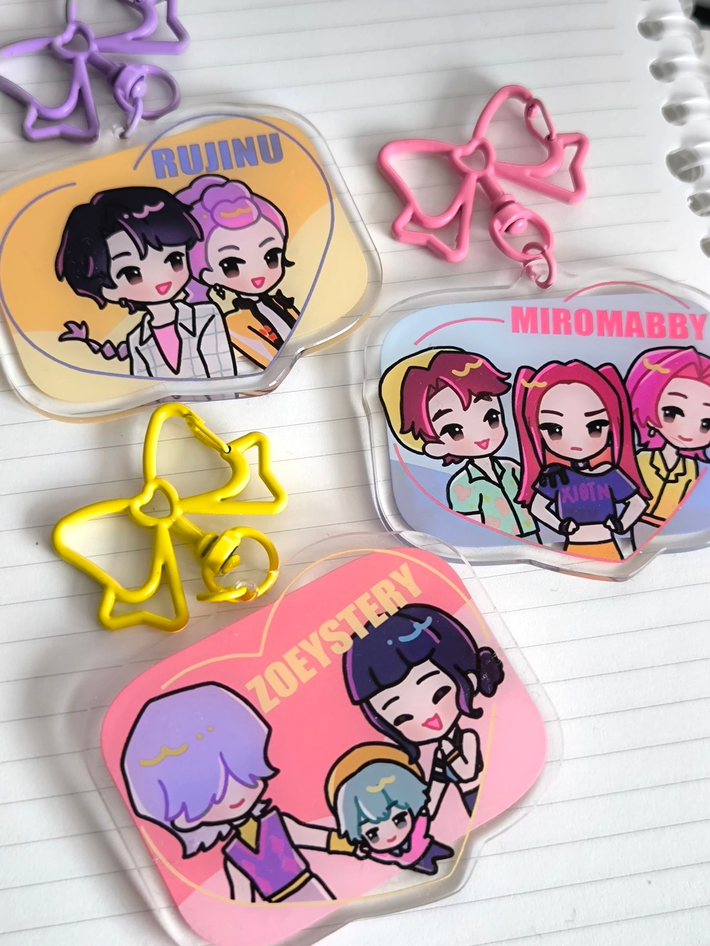 KPOP Demon Hunters Couple Charms