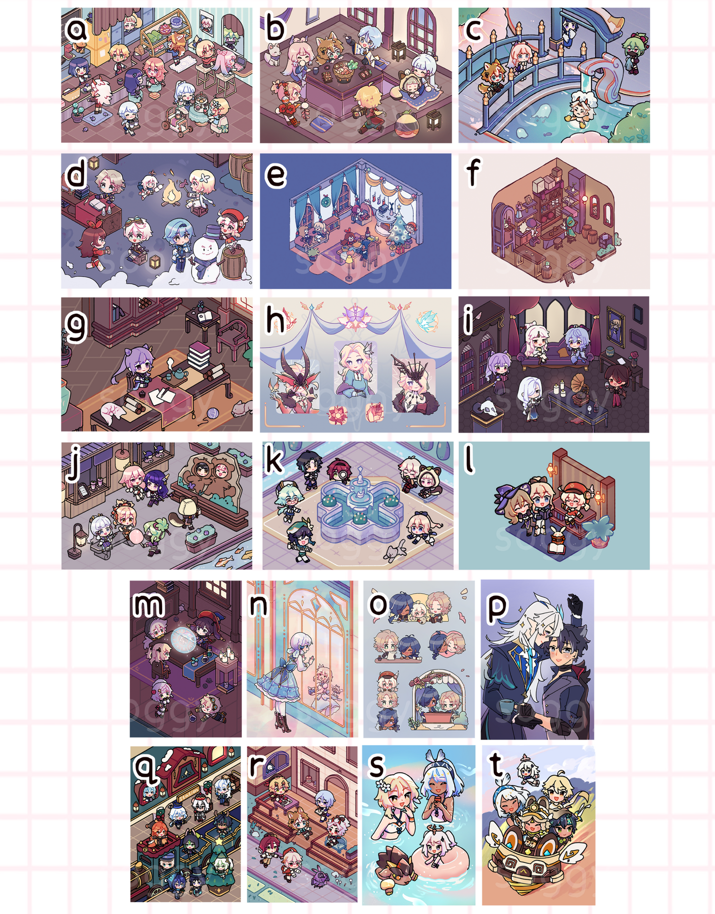 Genshin Postcard Print