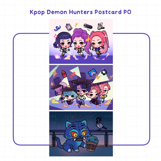 KPOP Demon Hunters Postcard