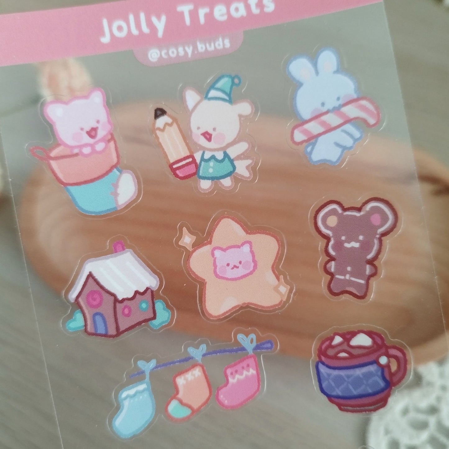 Cosy Buds Christmas Sticker Sheet