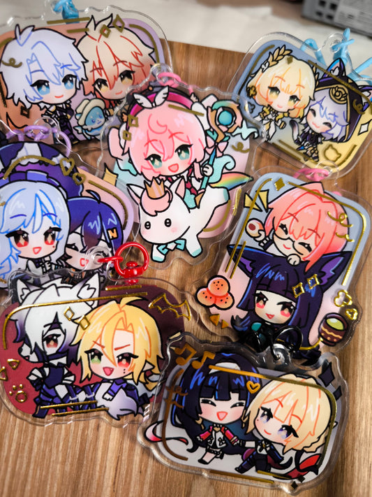 Hoyo Group Foil Charms