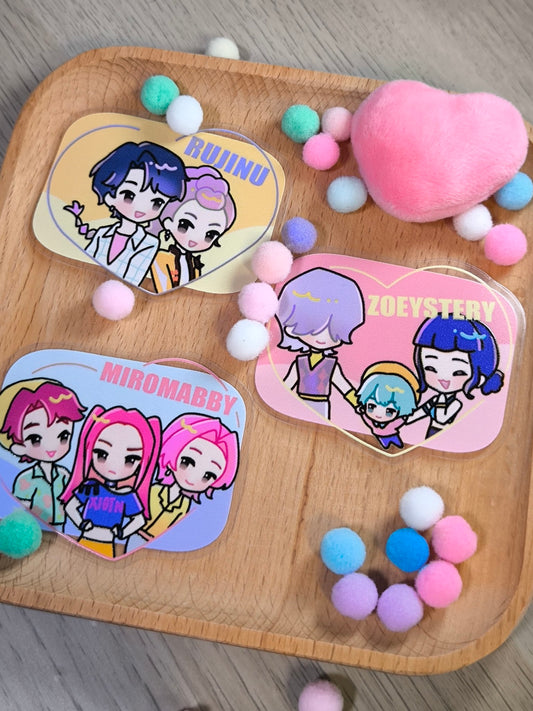 KPOP Demon Hunters Couple Stickers