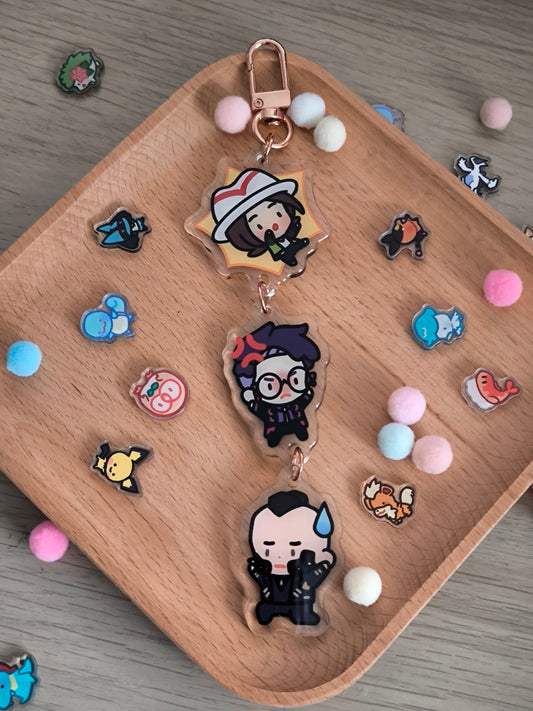 Pokemon ZA Human Ladder Charm - Unofficial Fanmerch