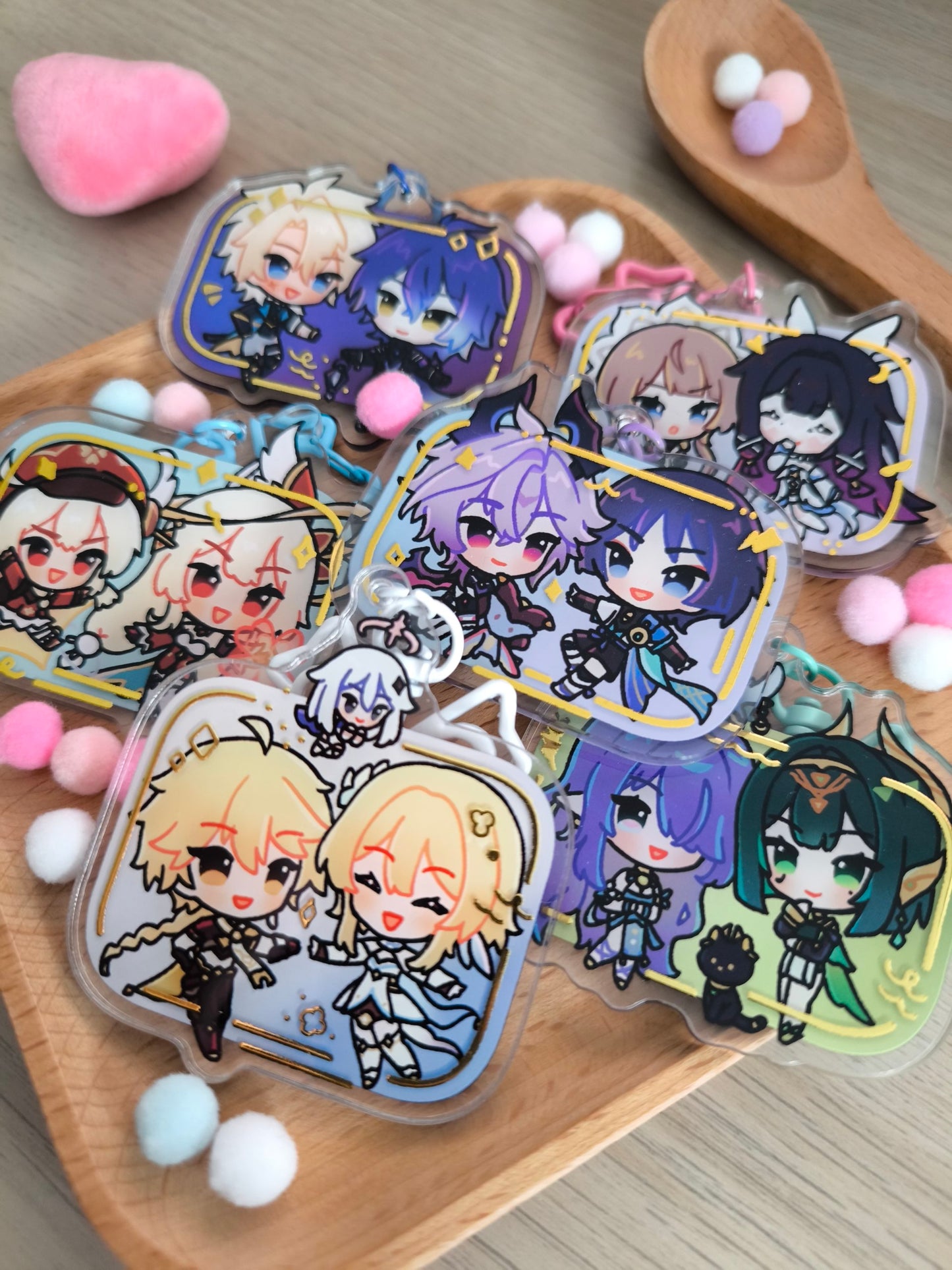 Genshin Nod Krai Foil Charms