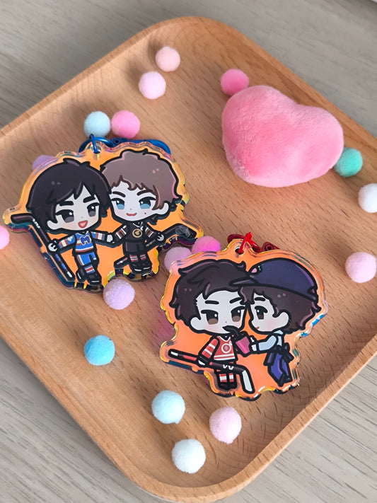 Heated Rivalry Couple Charms