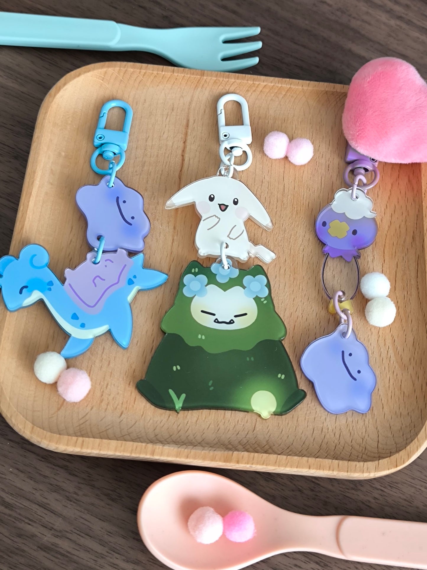 Pokemon Pokopia Charms - Unofficial Fanmerch
