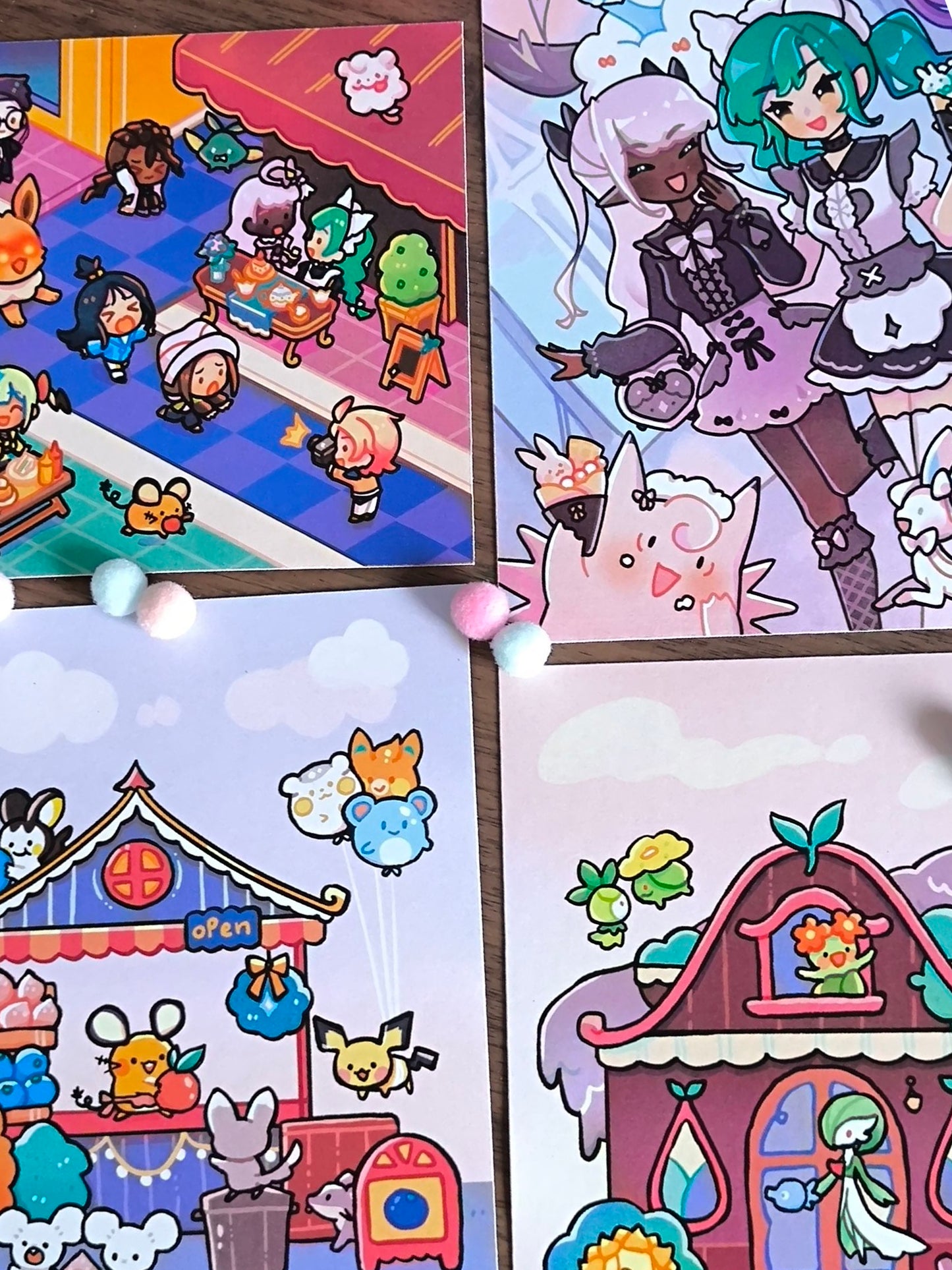 Pokemon Postcard Print - Unofficial Fanmerch