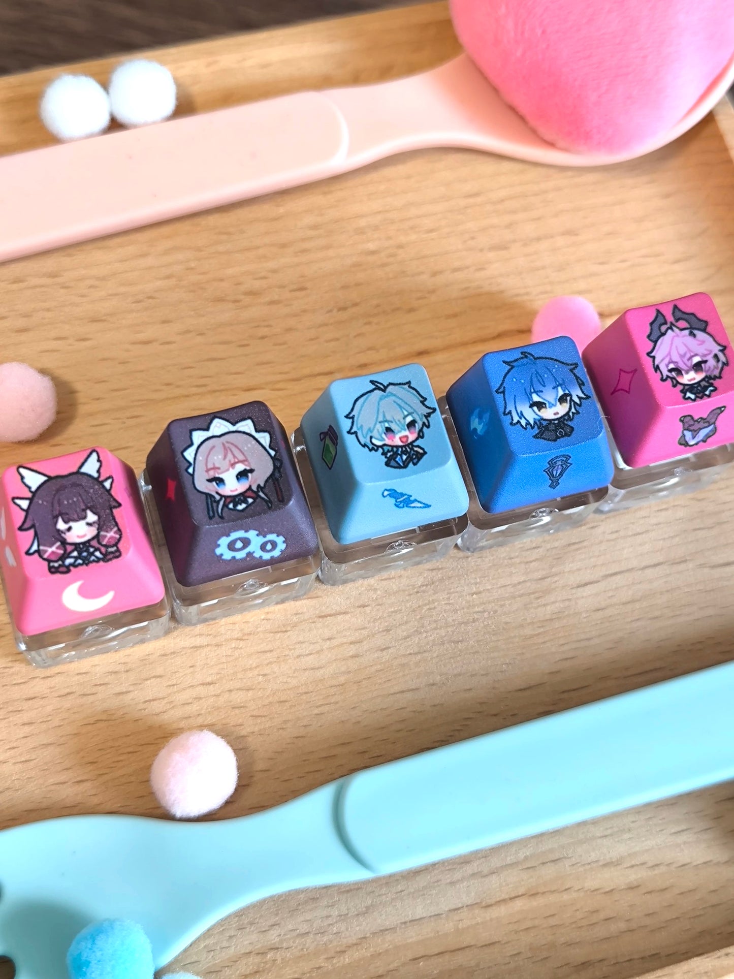 Genshin NodKrai Keycaps with Light Up Switch