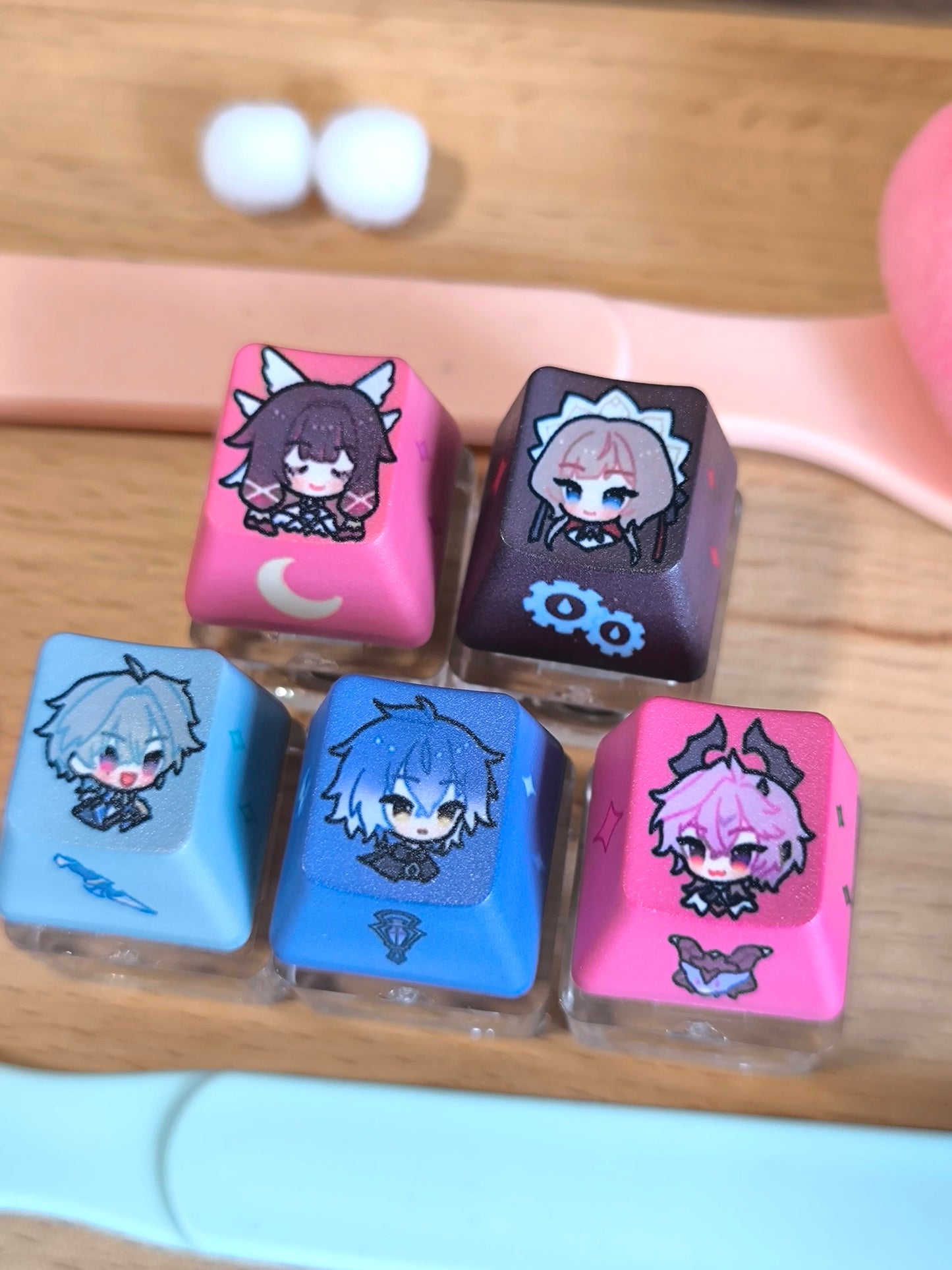 Genshin NodKrai Keycaps with Light Up Switch