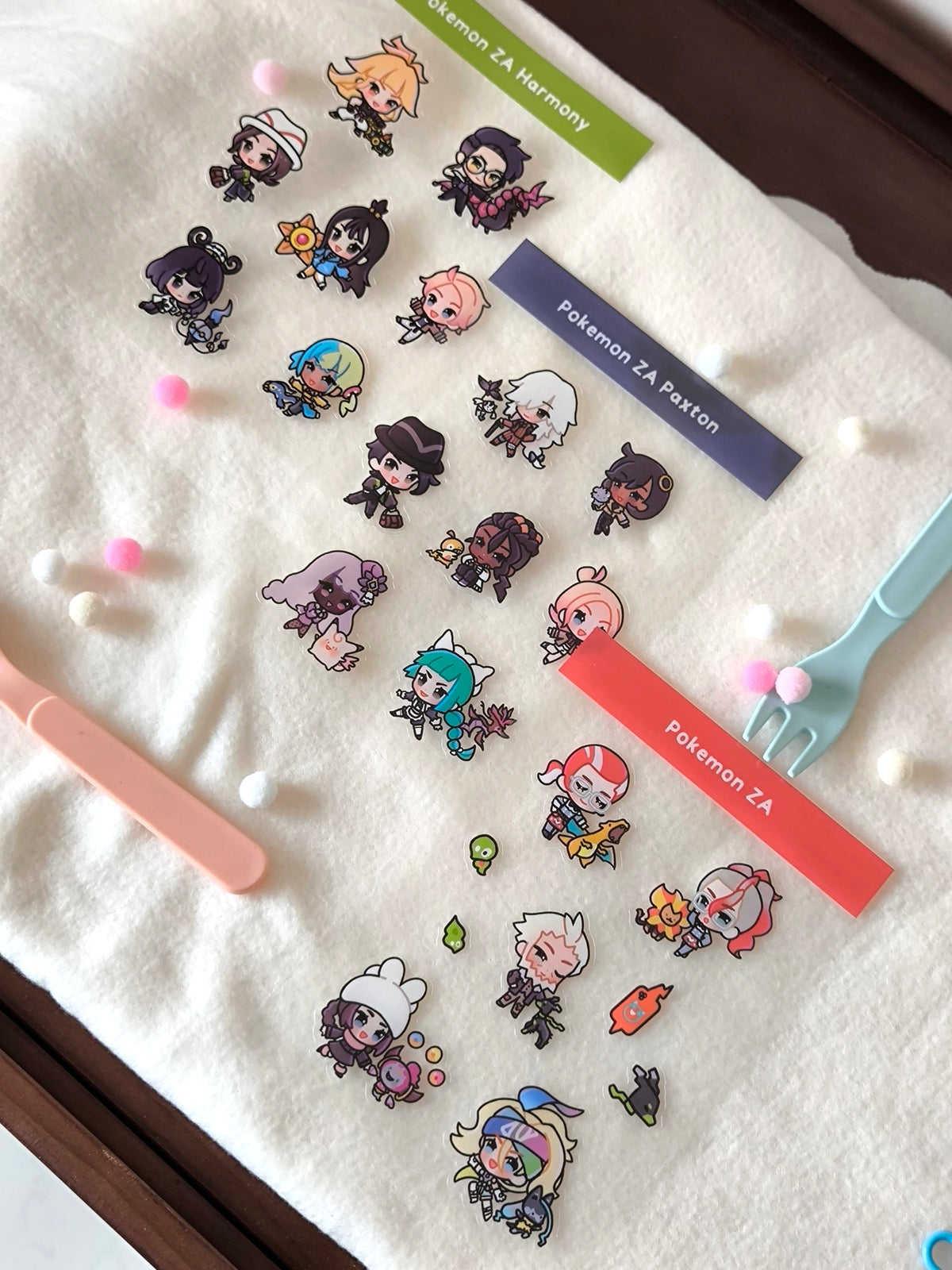 Pokemon ZA Sticker Sheet - Unofficial Fanmerch