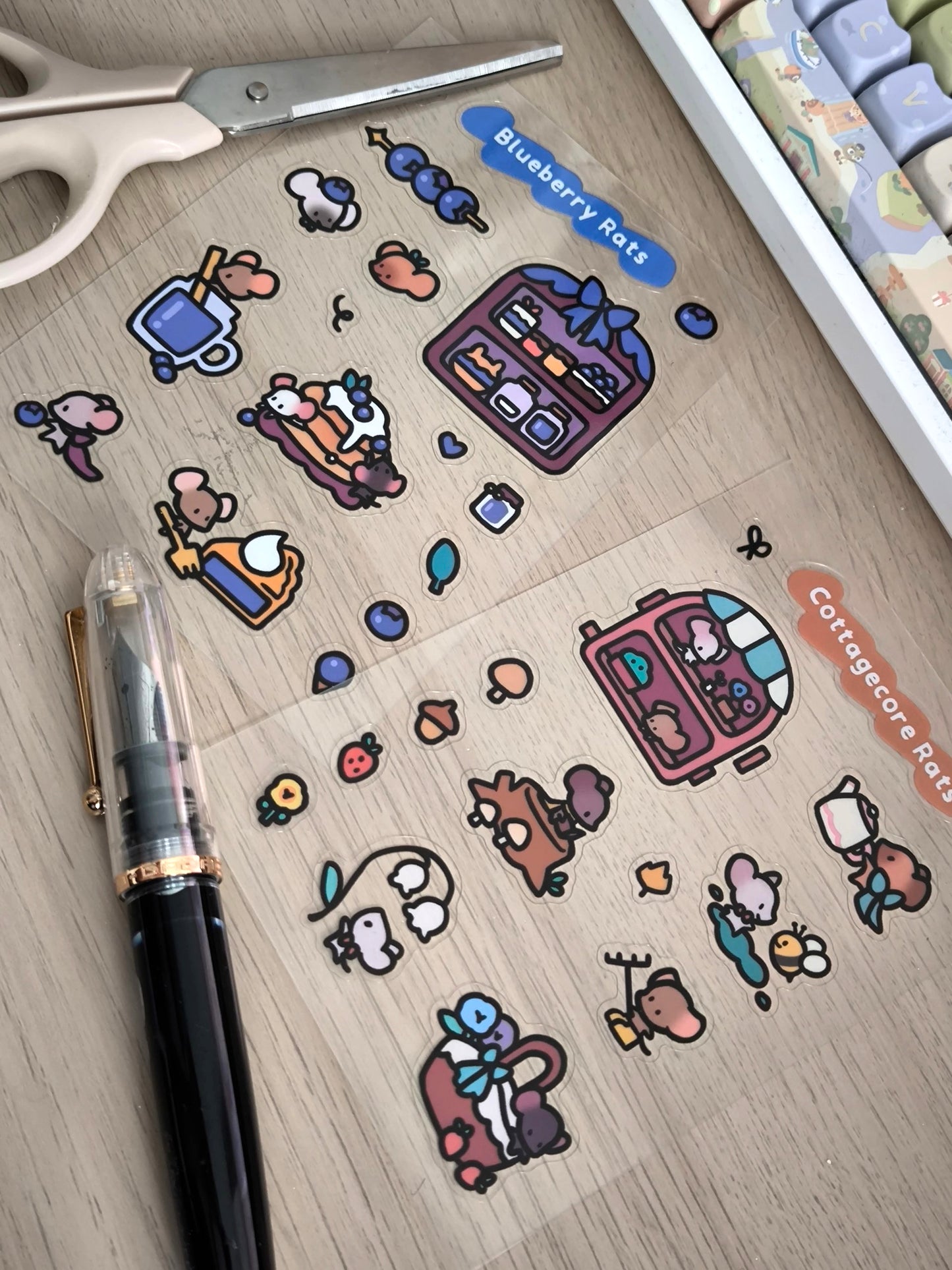 Cosy Rats Sticker Sheet