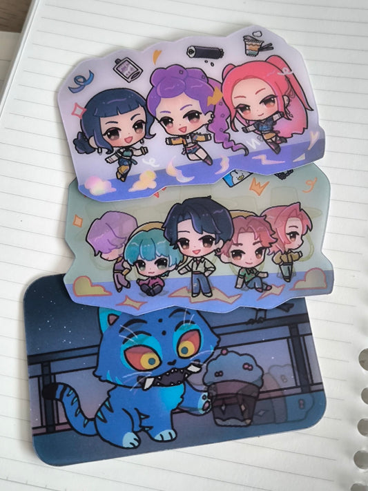KPOP Demon Hunters Lenticular Stickers